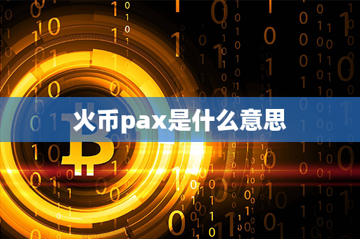 火币pax是什么意思